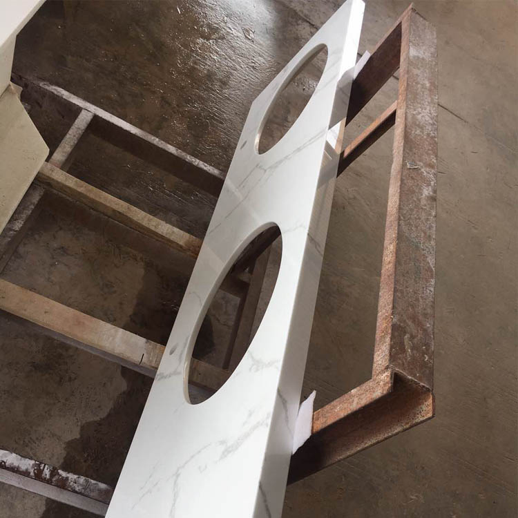 Artificial White Marble Nano Crystal Glass Stone Countertops and Vanity Top