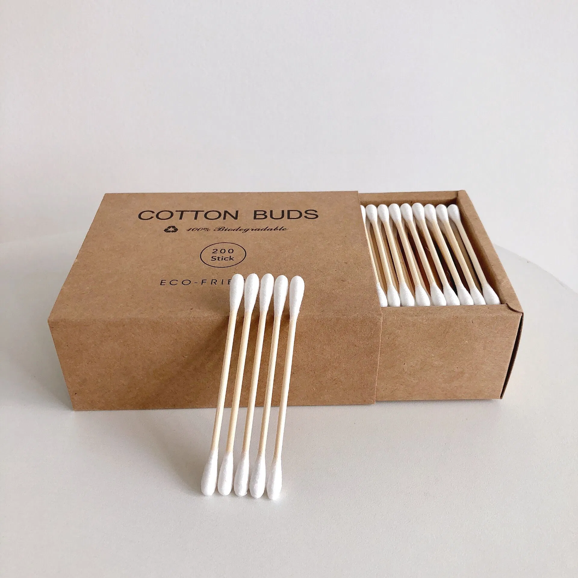 Eco Friendly Bamboo Cotton Buds 200units Pack