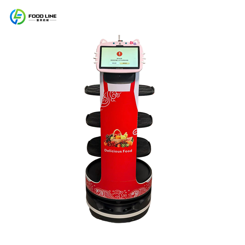 Automatic Smart Food Delivery Robots Hotel Restaurant for Food Industry
