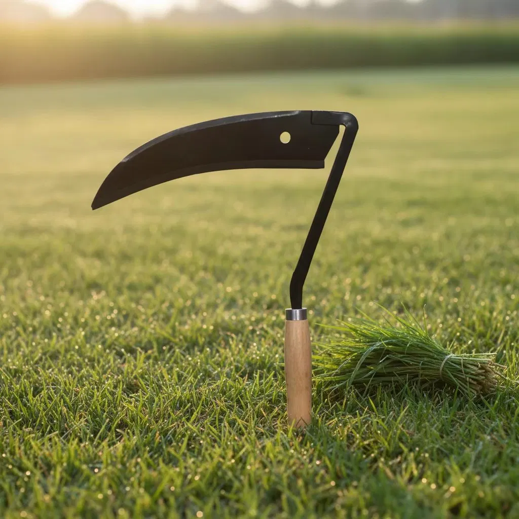 European Beech Curved Fan-Shaped Weeding Sickle for Agriculture Work