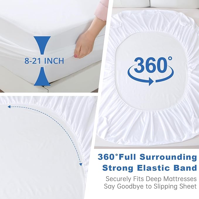 100% Breathable Waterproof Mattress Protector