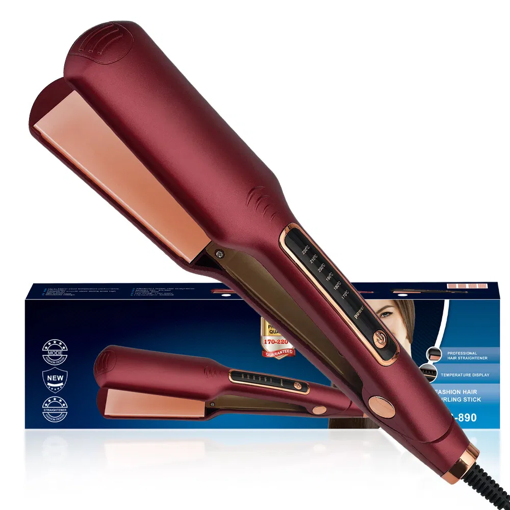 Quick Heat Curling Iron Straightener, Multi-Speed Adjusting Electric Splint, Straight Curling
