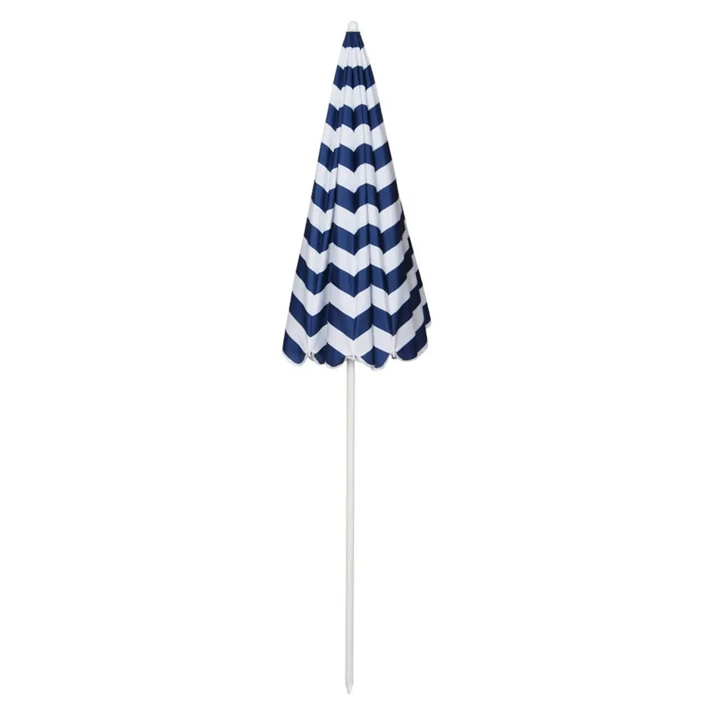 Outdoor Portable Sunshade Umbrella with Sand Anchor, Push Button Tilt and Carry Bag for Patio Garden Beach