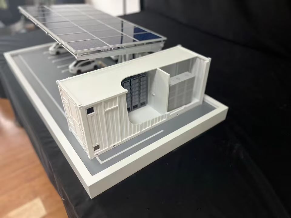 Innovative Exhibition Display Sculpture: Hand-Made Energy Charging Station for Office