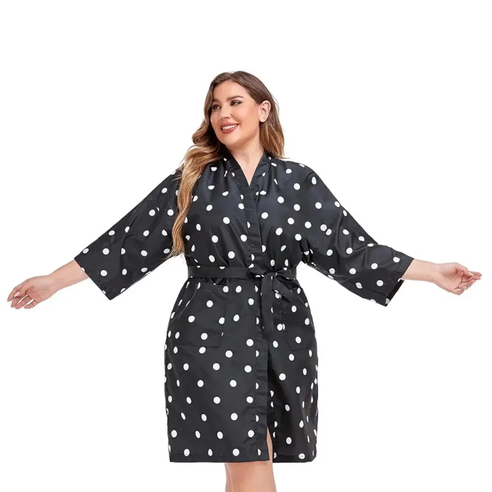 Customized Color Salon Client Smocks Cape Women Barber Haircut Gown