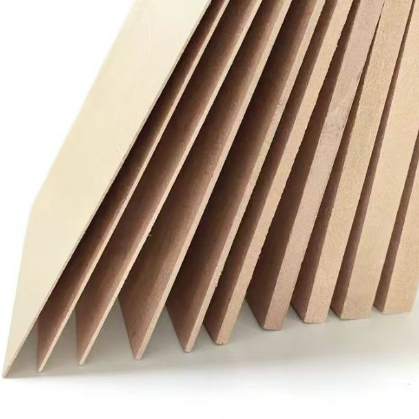8mm 4X8 MDF with Melamine Film Sheet Melamine Laminated MDF Board for Furniture and Kitchen Cabinet