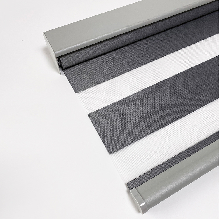 Customized Size Double Layer Window Zebra Shades Blinds