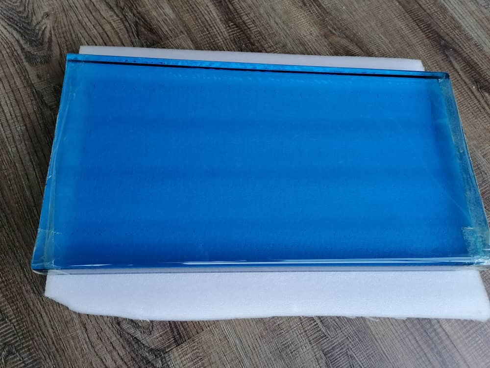 China Glass Factory Pink Colored Glass Brick for Art