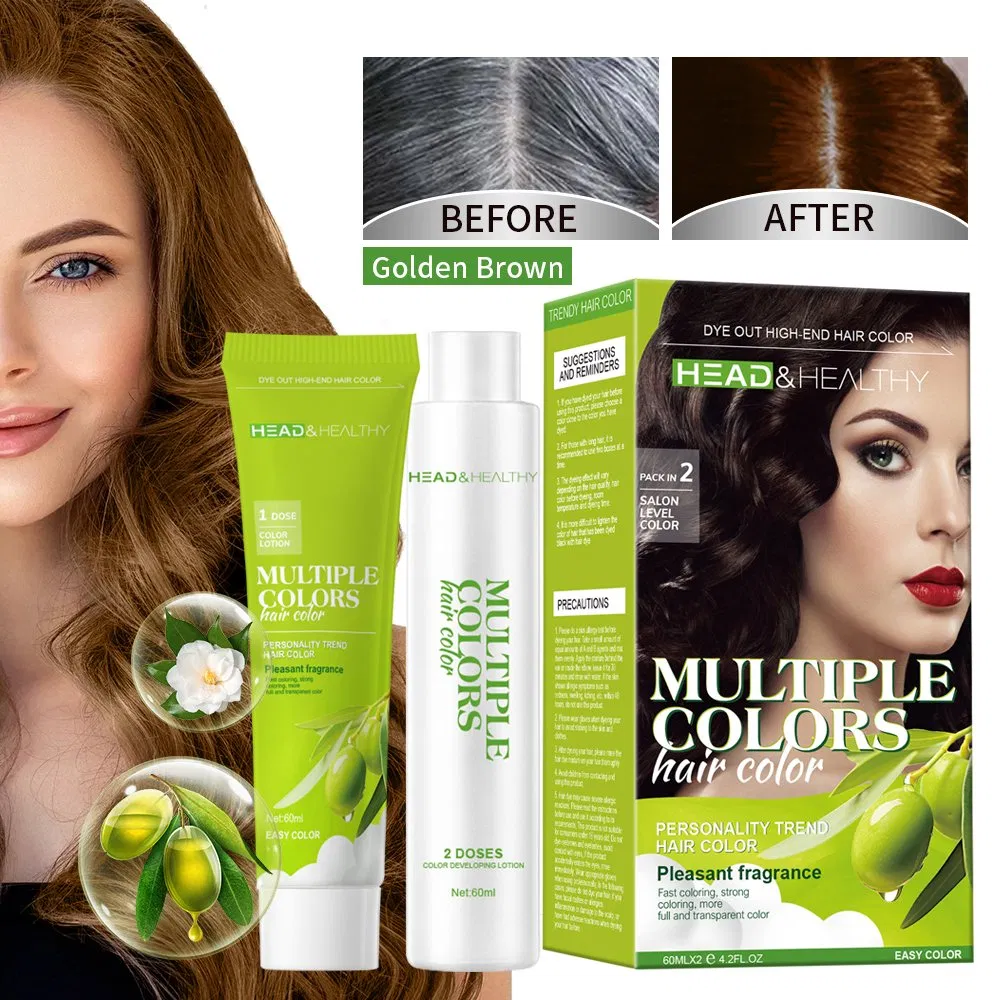 Best Selling Hair Color Cream Professional Permanent Dye for Dark Hair