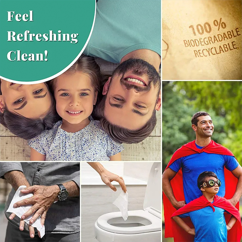 Free Sample Factory Price Extra Large Flushable Wipe Wholesale Natural Super Soft Pure Water Wet Wipes