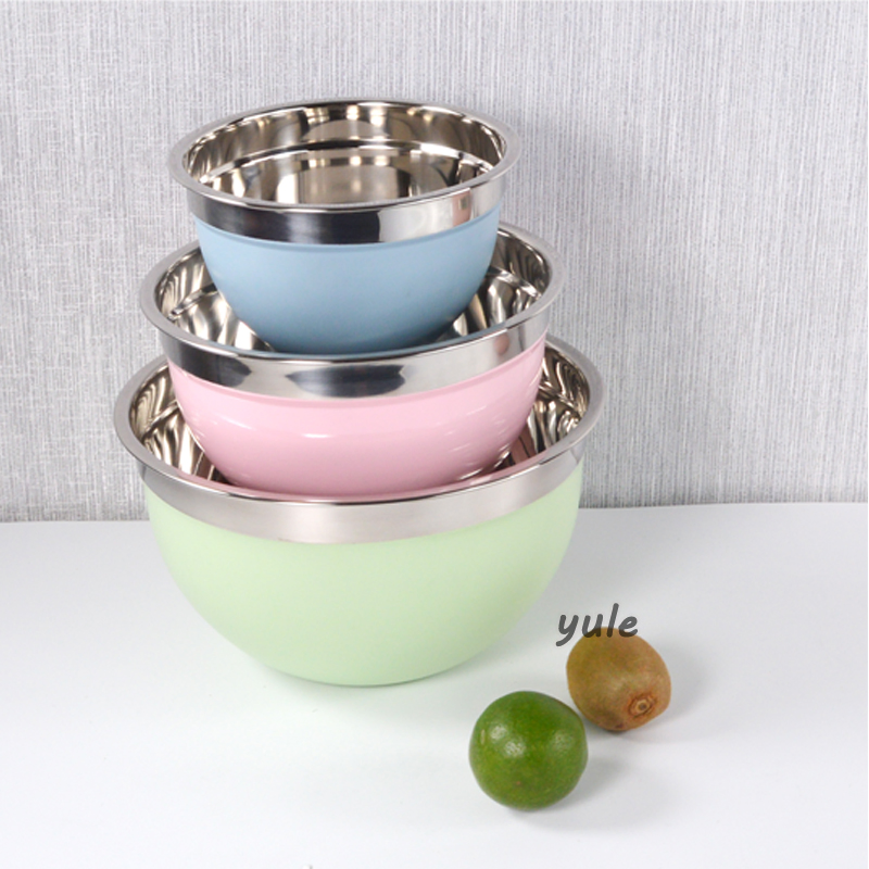 Color Customization Acceptable Stainless Steel Mixing Bowl