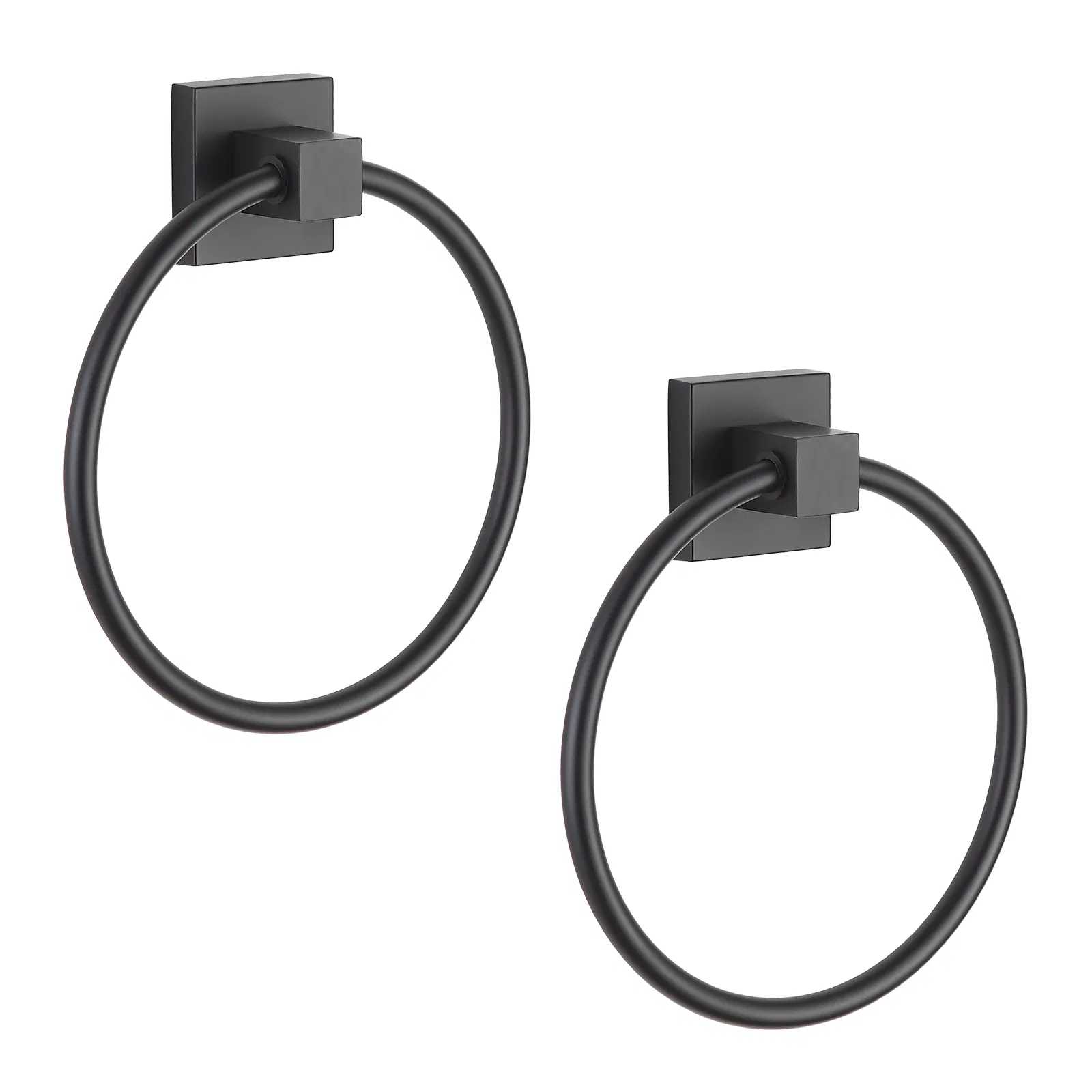 Black Modern Bathroom Hand Towel Hanger Wall Mounted Hand Towel Ring