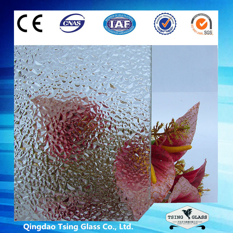 Pattern Glass/ Printed Glass/Figured Glass/Patterned Glass with Diamond Pattern