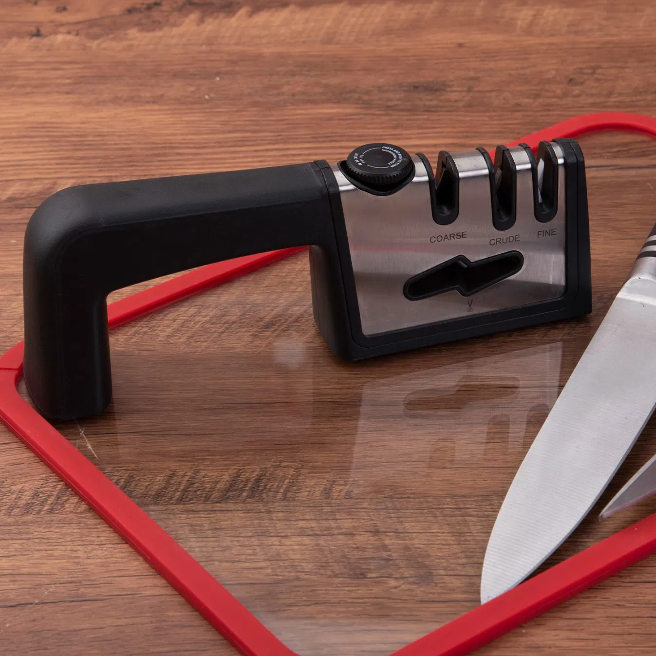 Adjustable Knife Sharpener 19 40 3 Stage Scissor Non Slip Ergonomic Tool