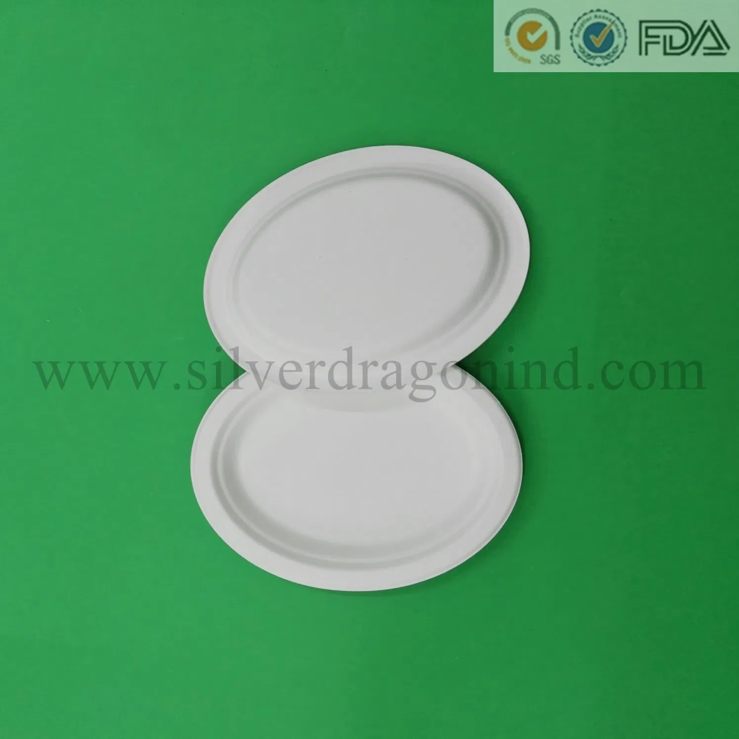 Compostable Biodegradable Sugarcane Pulp Paper Plate