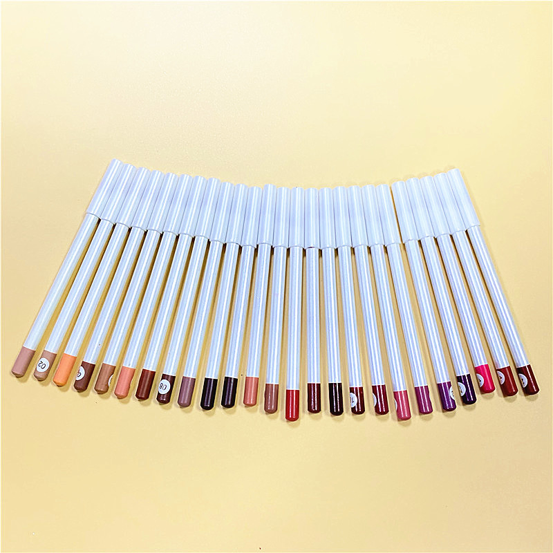 High Pigment Smooth Matte 24 Hour Long Lasting Waterproof Private Label Matte Pencil Vegan Lip Liner