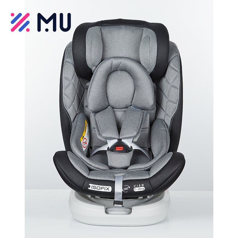 360 Degree Rotation Blow Molding Portable Isofix Baby Car Seat