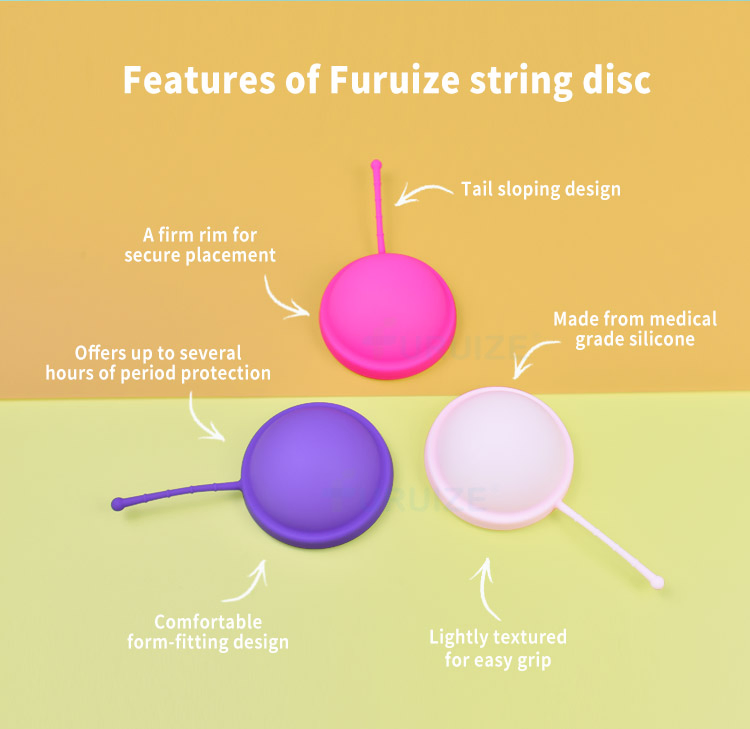 Disco Menstrual Suave Reutilizable Con 2 Tamañ OS (S y L) Menstrual Cup Disco Menstrual Silicona De Grado Mé Dico Con Caja De Silicona