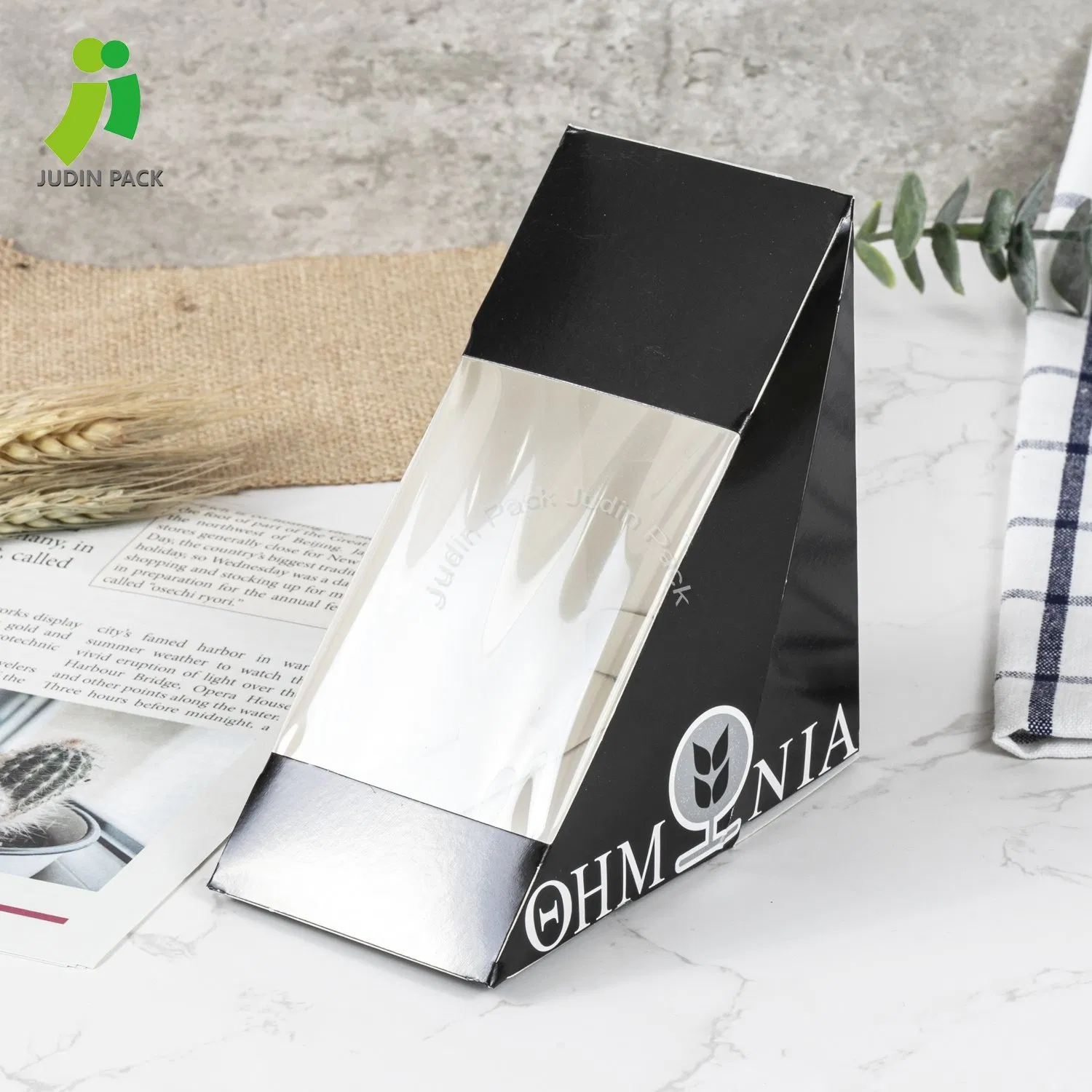Wholesale Custom Disposable Eco Friendly Paper Sandwich Box Factory