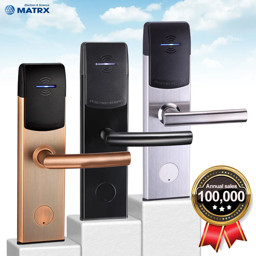 Security RFID Card Access Hotel Room Door Lock with Free Hotel Software