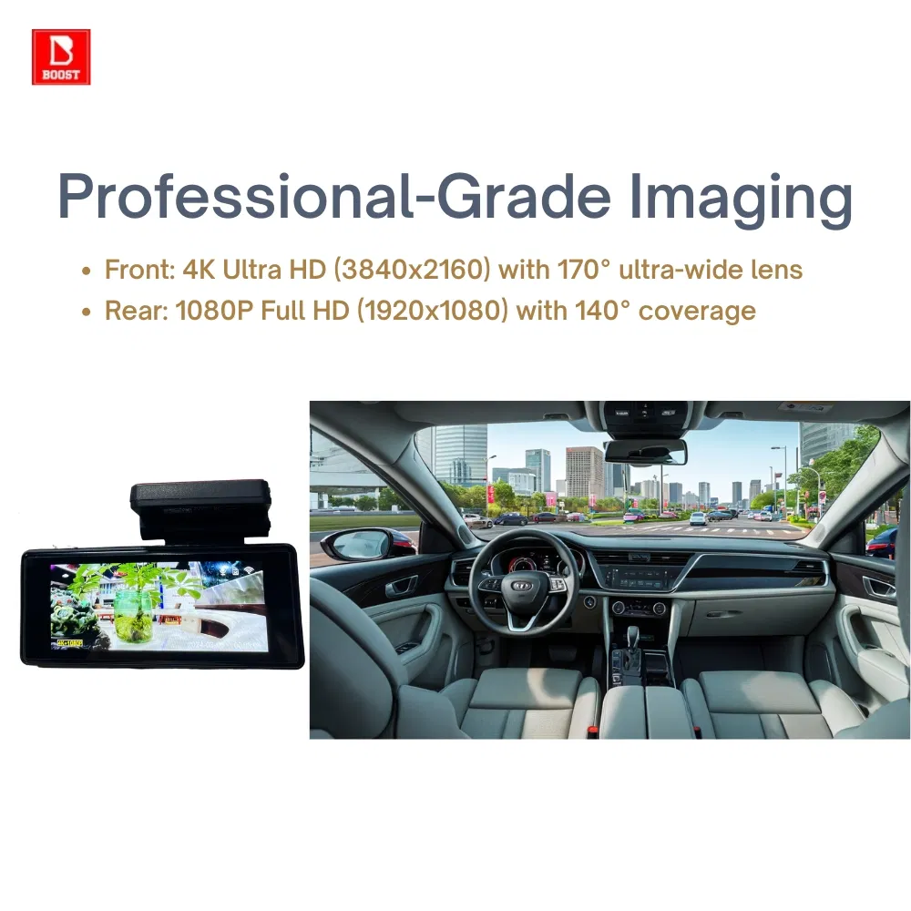 4K UHD и 1080P HD видеорегистратор с двойной записью и режимом парковки