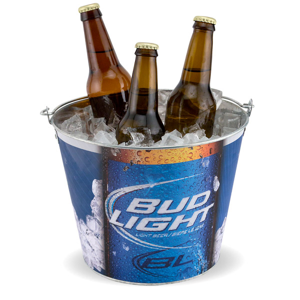 8L 10L 12L Capacity Promotion Plastic Metal Beer Ice Bucket with Handle for Foursquare Detroit Glen Deveron