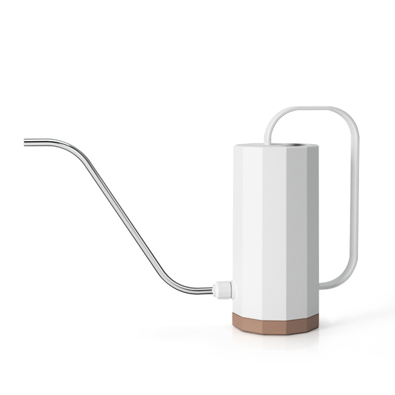 1200ml Flowers Watering Can Stainless Steel Curved Mouth Flower Spray Pot Household Removable Nozzle Portable Bonsai Garden Tool