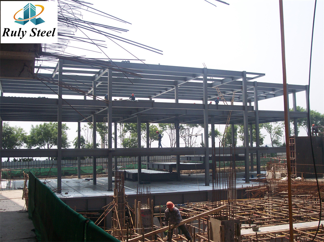 Prefabricated Steel Structure Used in Temporary Constructions Warehouses and Prefab Workshops