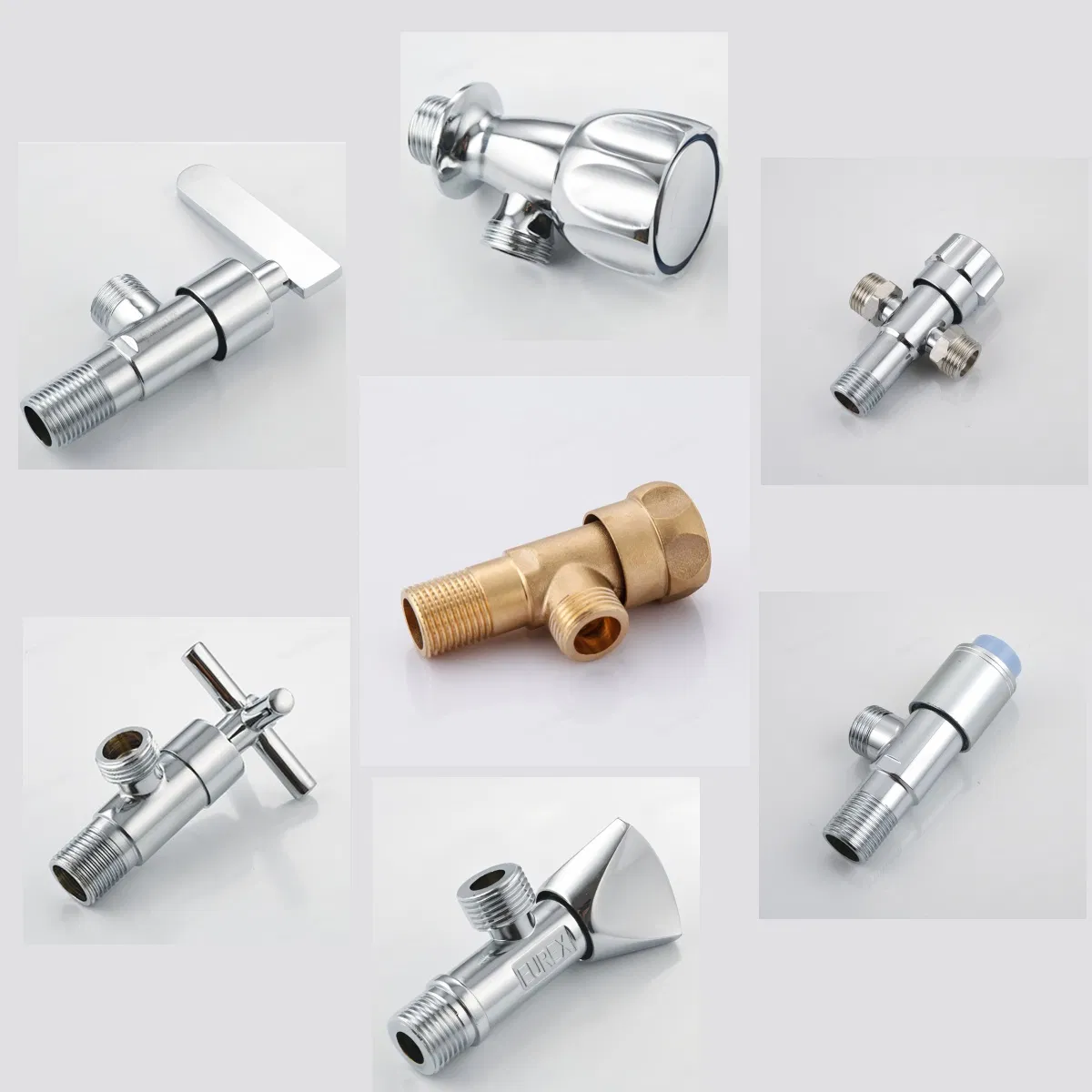 Copper Angle Valve Bathroom Accessories Single Handle Cold Flush Valve