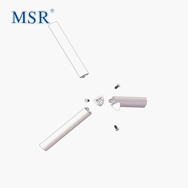 Угловой кронштейн 3-в-1 из цинка для алюминиевого профиля 20R