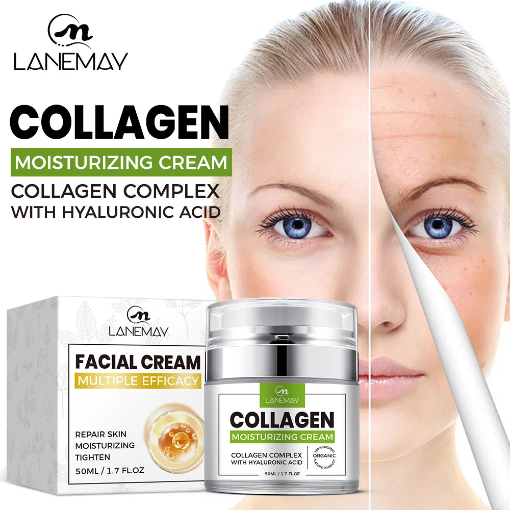 Online Wholesale Retail Collagen Cream Moisturizing Hydrating Locking Brightening Repairing Anti Aging Anti Wrinkle Firming Retinol Hyaluronic Acid Face Cream