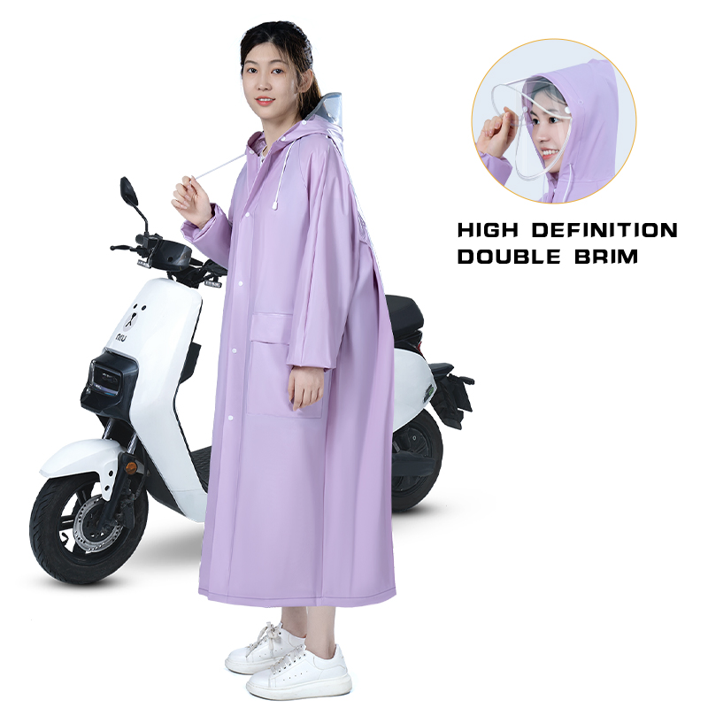 New Single EVA Gear Disposable Motorcycle Kids Rain Coat Unisex Trench Raincoat