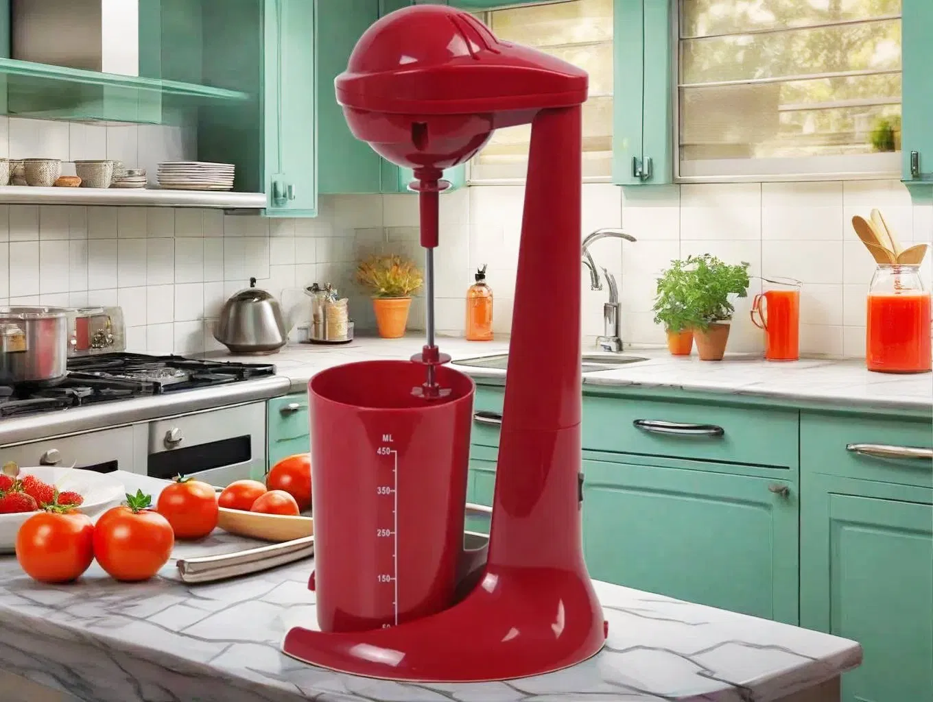 Versatile Desktop Milk Frother for Lattes and Hot Chocolate