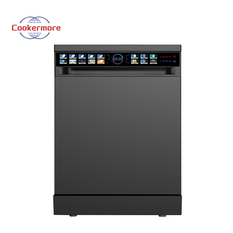 18 Place 1800-2100W PTC Hot Air Drying UV Sterilization Black Optional Dishwasher