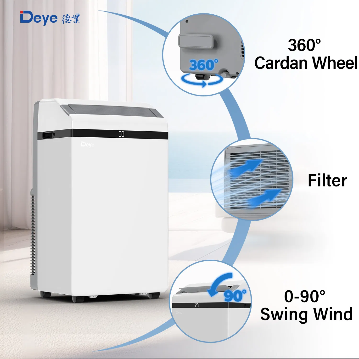 Портативный кондиционер Deye DYP-A12A 12000 BTU