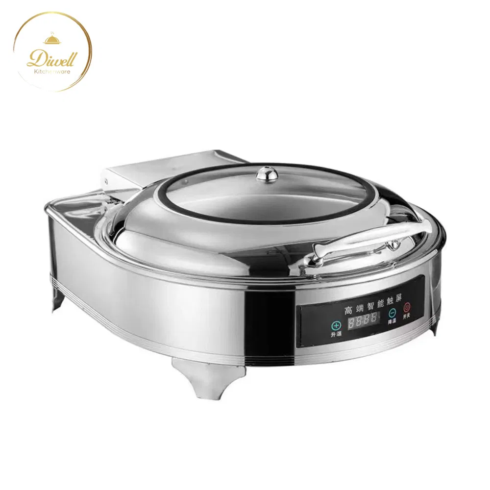 Digital Display Stainless Steel Rectangular Hydraulic Chafing Dish Economy