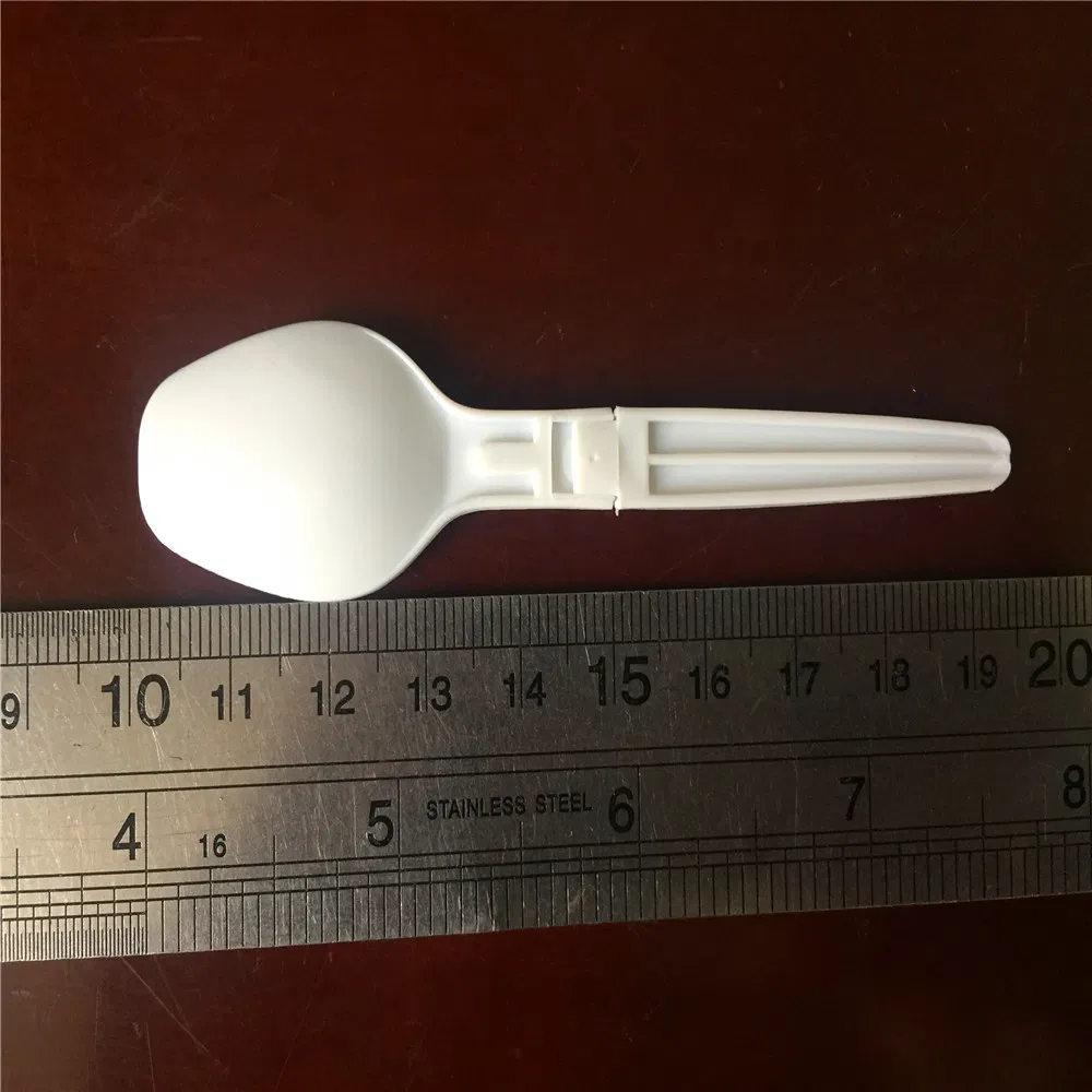 Wholesale Frozen Yogurt Ice Cream Use Disposable PP Plastic Foldable Spoon for Daily