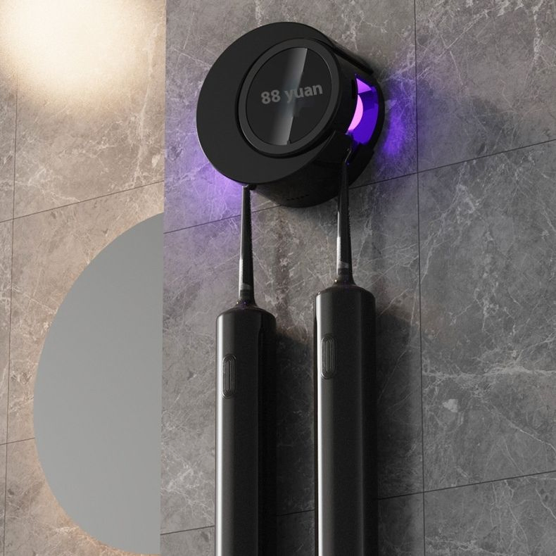 Wireless Smart Sensor UV Toothbrush Sterilizer Punch-Free Wall-Mounted Sterilization and Drying Toothbrush Holder