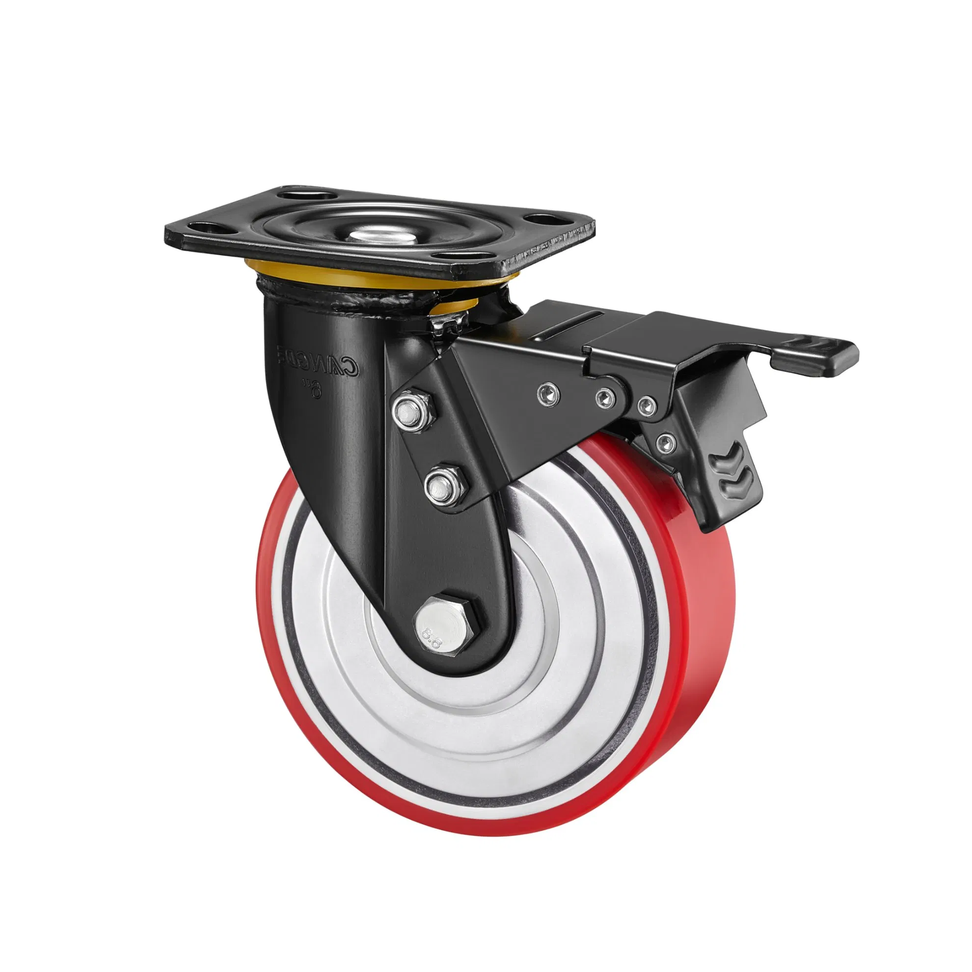 Factory Wholesale Heavy Duty 4" 5" 6" 8" Polyurethane Wheels Heavy Duty Caster Wheels