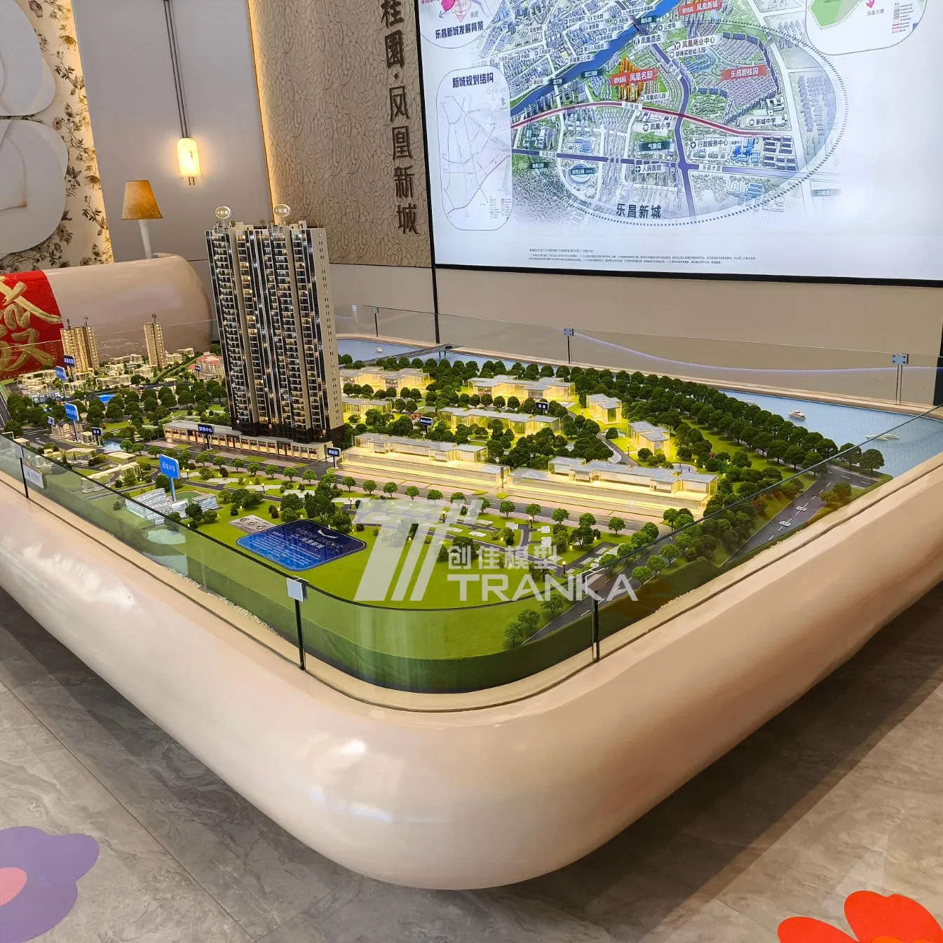 3D High-End Low-Density Villa Area Panoramic Landscape Sand Table Model Making