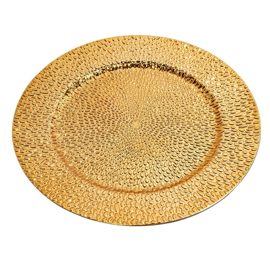 Modern Touch 33X1.8cm Dimensions PP Material Plastic Disposable Minimalist Charger Plate