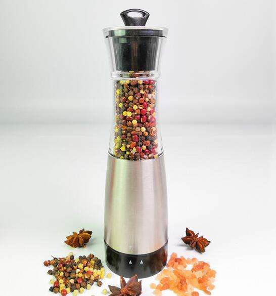 Factory Wholesale Electric Salt and Pepper Grinder Set Gravity Pepper Mill