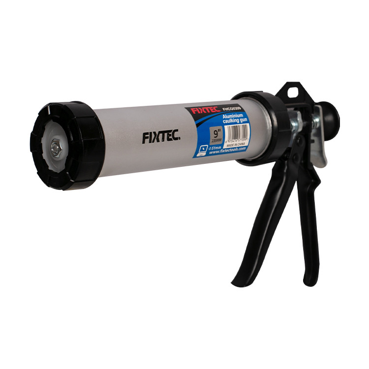 Fixtec Heavy Duty Aluminum Handle 9'' Manual Silicone Sealant Caulking Gun