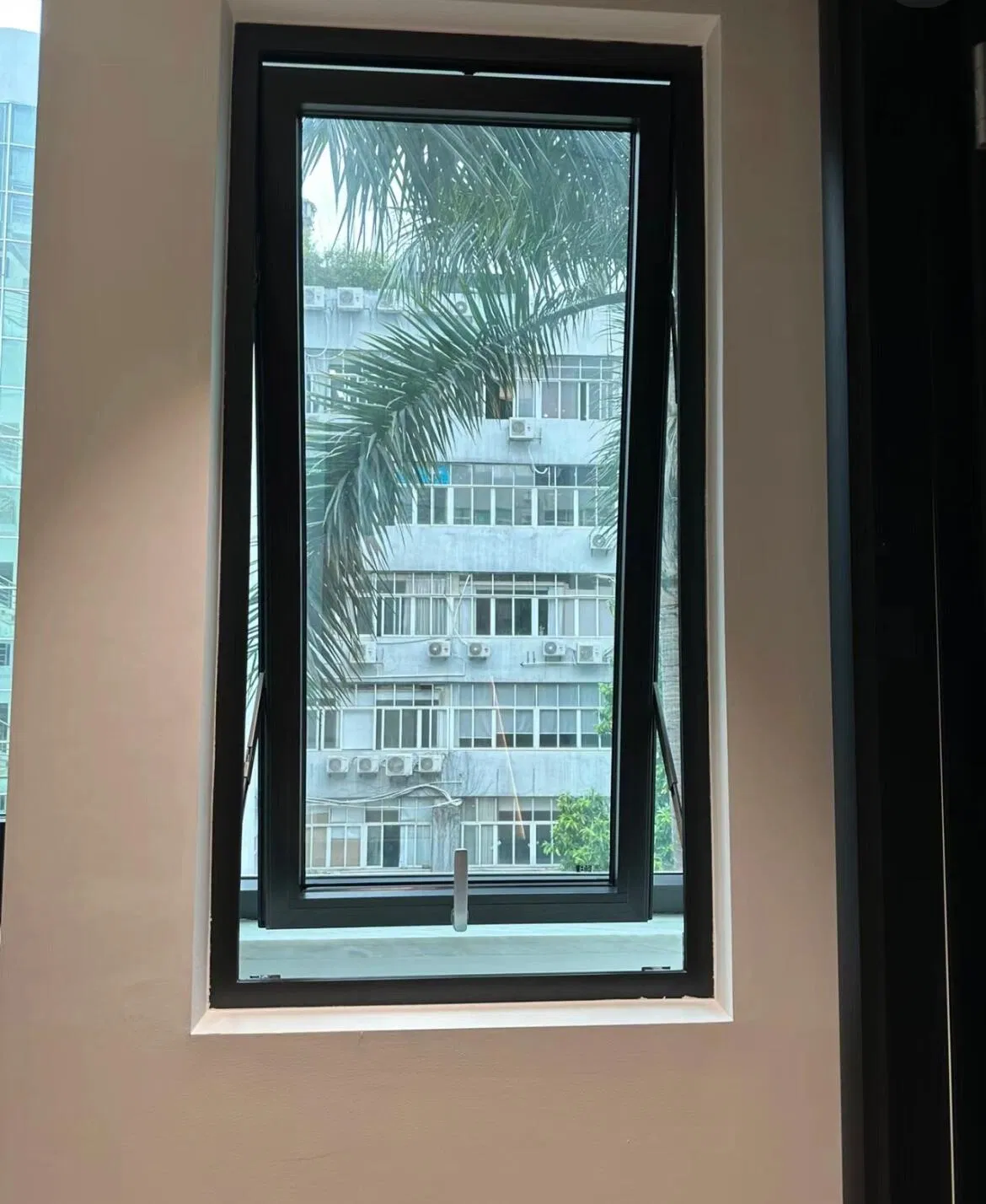 Aluminum Top Hung Window with Double Glazed Glass Thermal Break Casement Window for Modern Home and Office