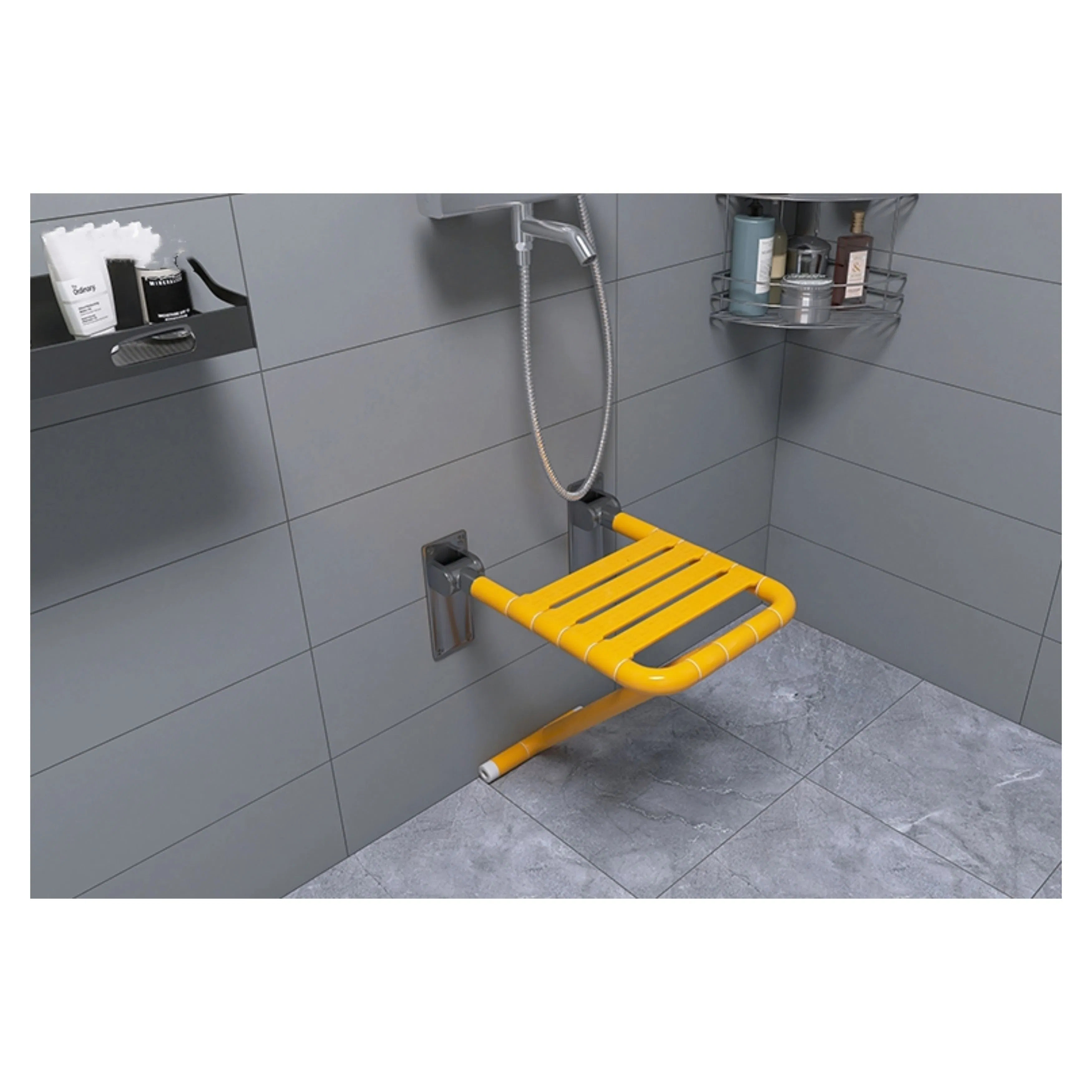 Folding Shower Seat Fold Down Bathroom Stool for Elderly