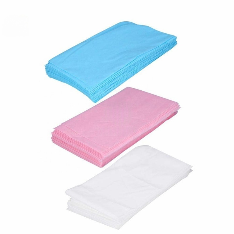 Disposable Non-Woven Waterproof Anti-Oil Massage Bed Cover Salon Bed Sheet SPA Bed Sheets White Blue Pink
