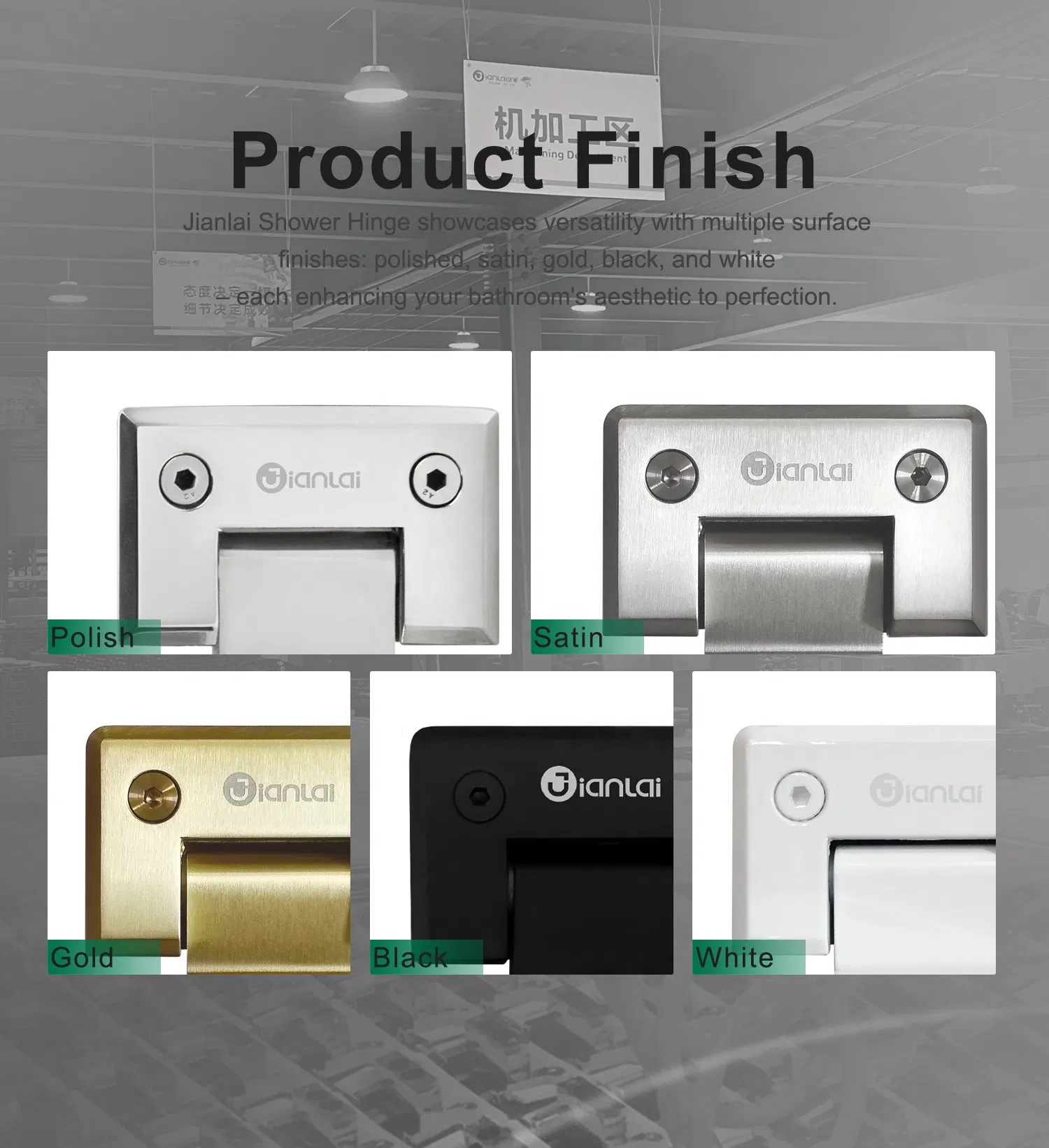Stainless Steel Sliding Glass Door Fitting Hardware Wall to Glass Shower Hinge
