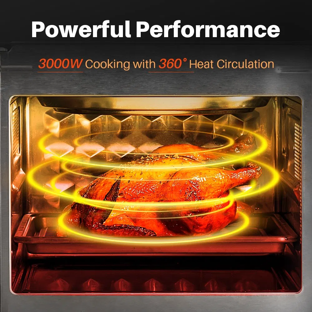 High Quality 17L 3000W Stainless Steel Grill Combi Air Fryer Microwave Oven