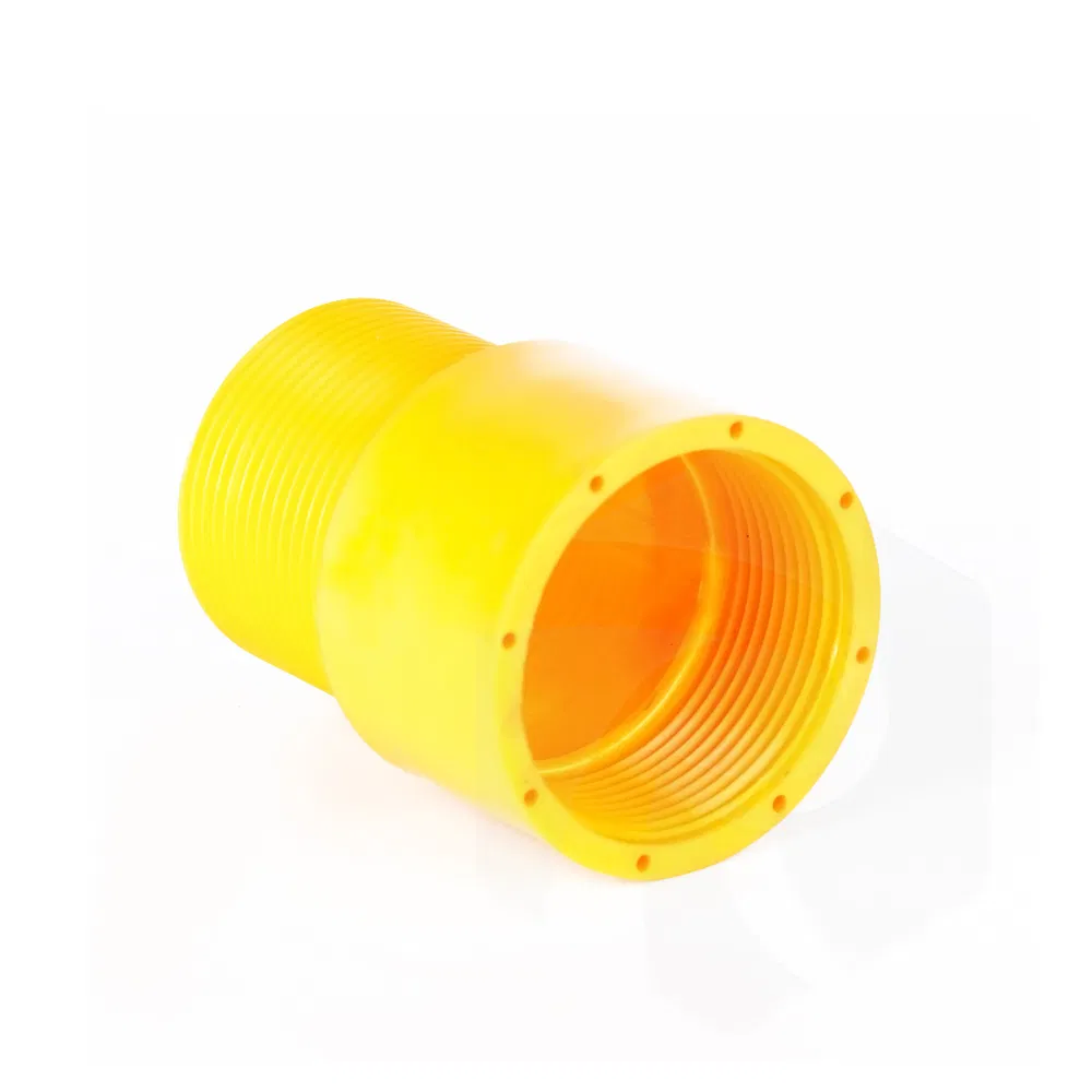 Manufacture Custom Heat Resistant Injection Parts Yellow Female Thread Bushing for Pipe Fitting