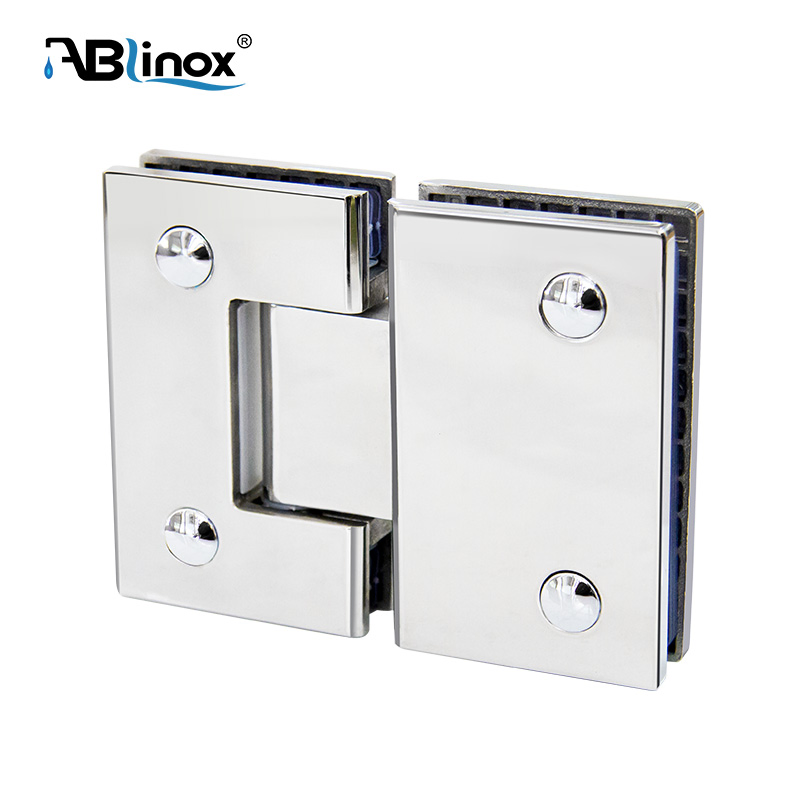 Bathroom Shower Glass Door Hardware Stainless Steel 180 Degree Hinge